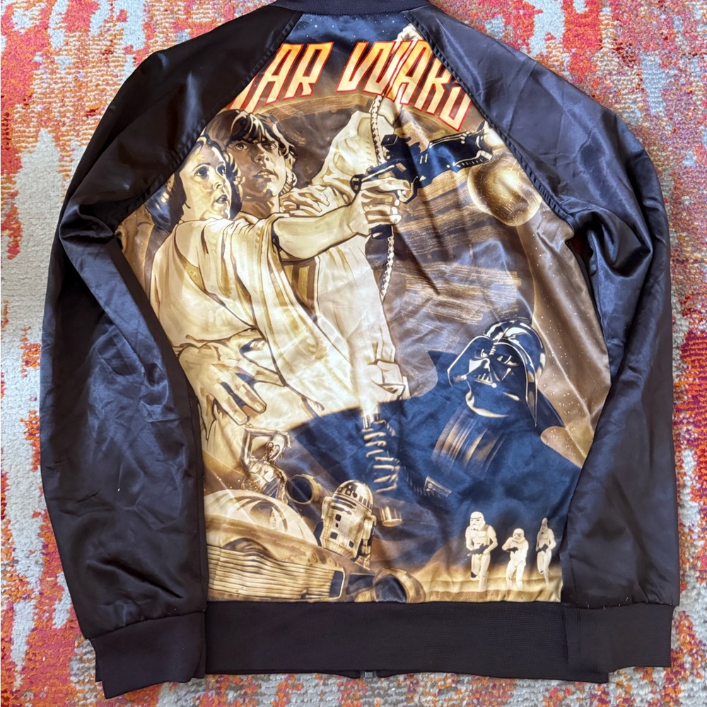 Rare Vintage Star Wars Brown Bomber Jacket